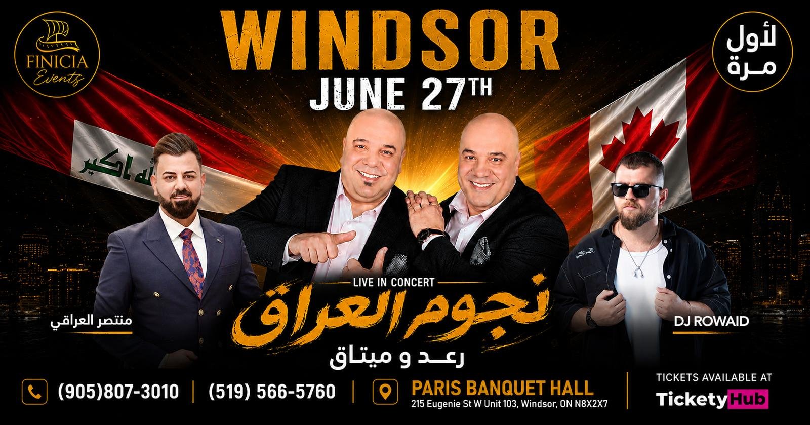 Stars of Iraq – Raad & Methaq Live in Windsor Event